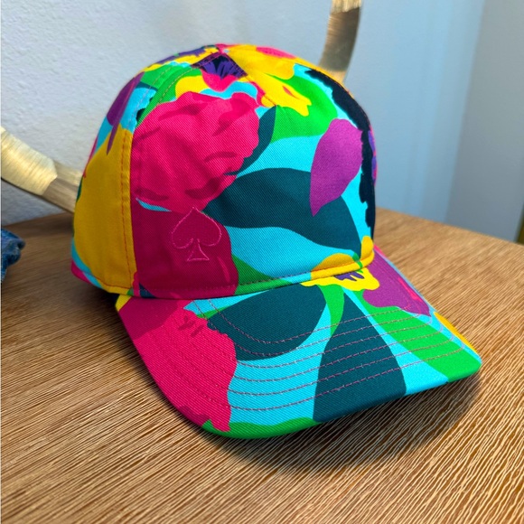 Kate Spade New York Orchid Bloom Baseball Cap Multi Floral OS kate spade new york Multicolor Hats for Women for sale | eBay main image 4